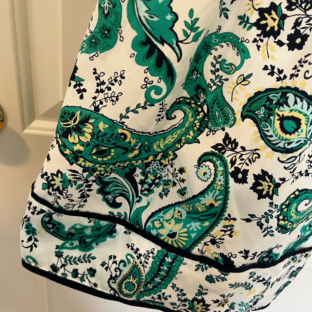 Janie and Jack Paisley Dress - Teal and White - Picture 3 of 4